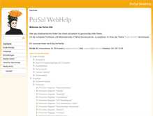 Tablet Screenshot of help.persal.ch